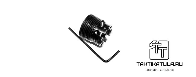 perehodnik_5 Переходник ДТК Тактика-Тула c резьбы 14x1L на резьбу 24х1,5R  (20020)