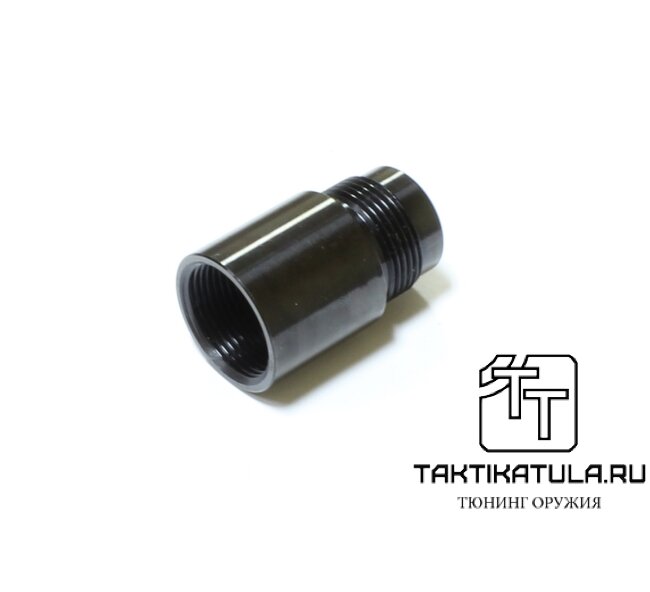 IMG_5688 Переходник ДТК Тактика-Тула Сайга 03 с резьбы 24*1.5 на 24*1.5 (12005)